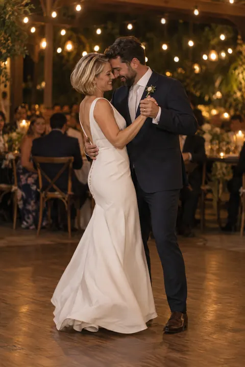 Foto de casamento — a primeira dança dos noivos